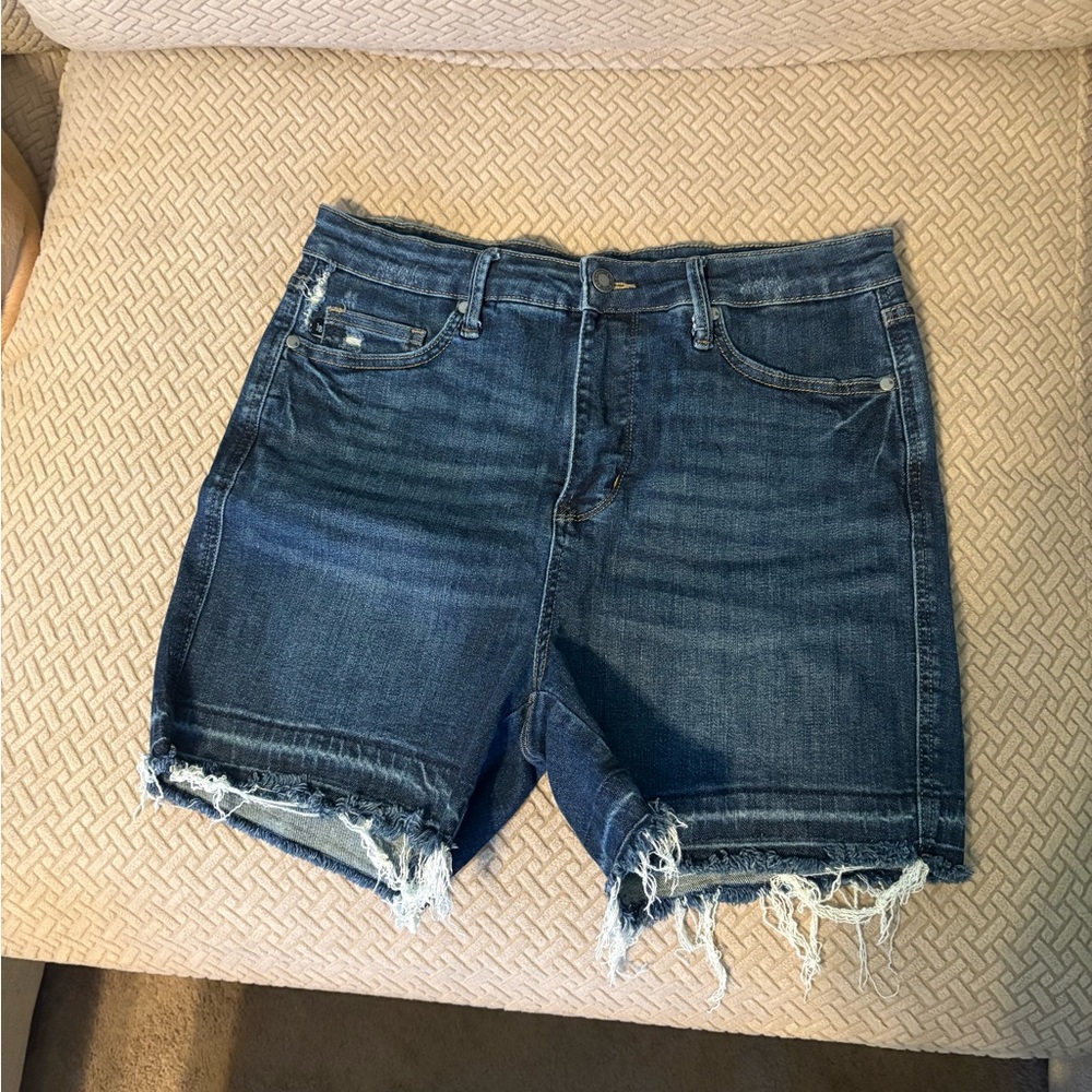 Judy Blue Released Hem Tummy Control Shorts XL